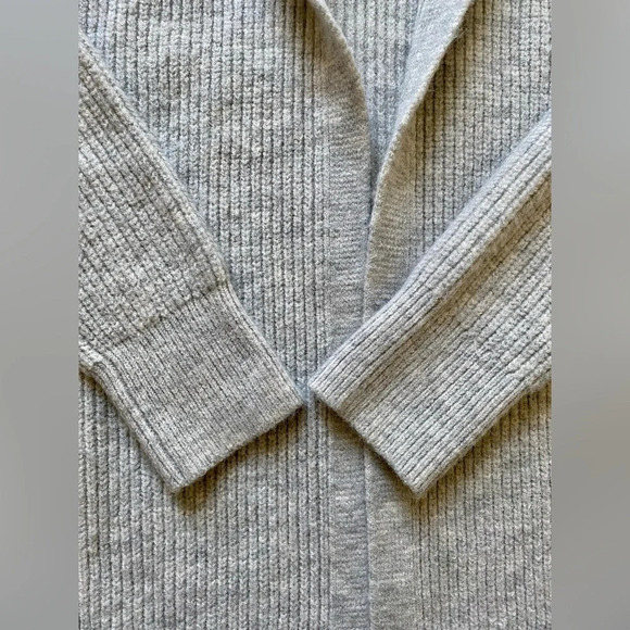 RW&Co Gray Long Duster Long Sleeve Open Cardigan size  M - Picture 5 of 7